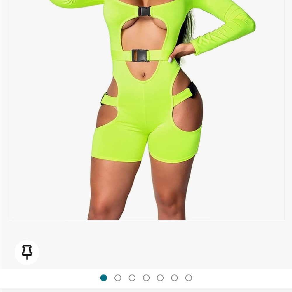Neon Rave Cutout Cat Suit